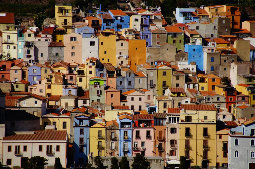 Bosa town in Sardegna