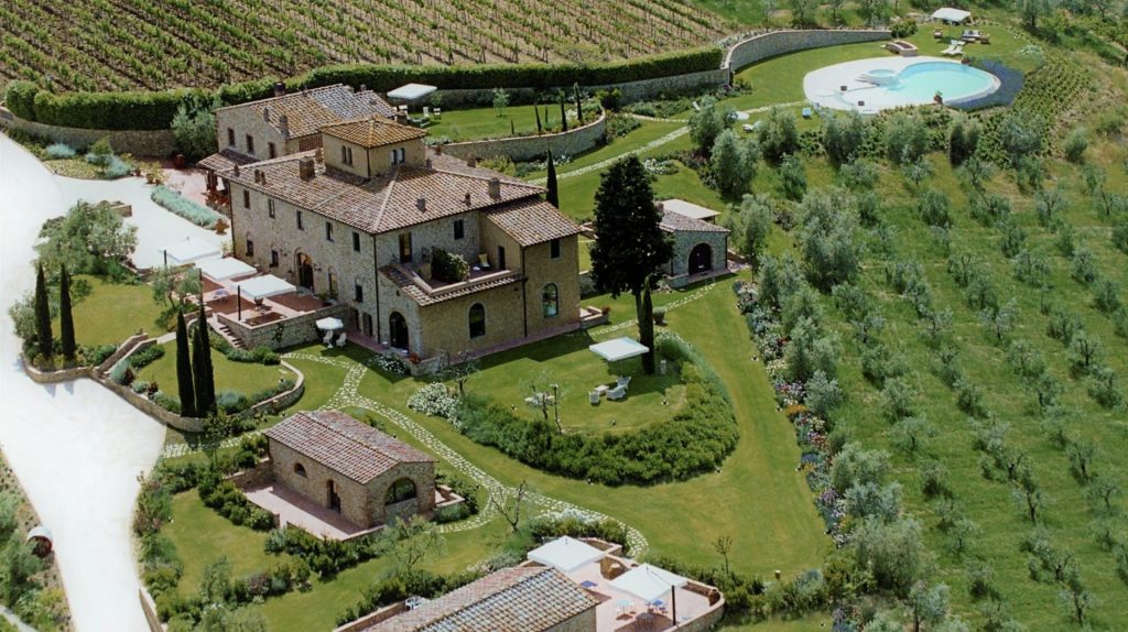 Villa Sole del Chianti drone